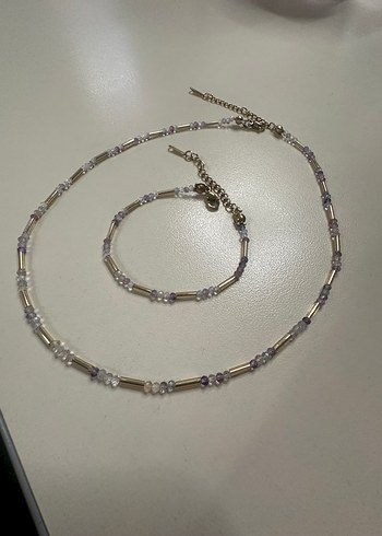 FLORİT DOĞAL TAŞ KOLYE & BİLEKLİK SETİ - Görsel 5