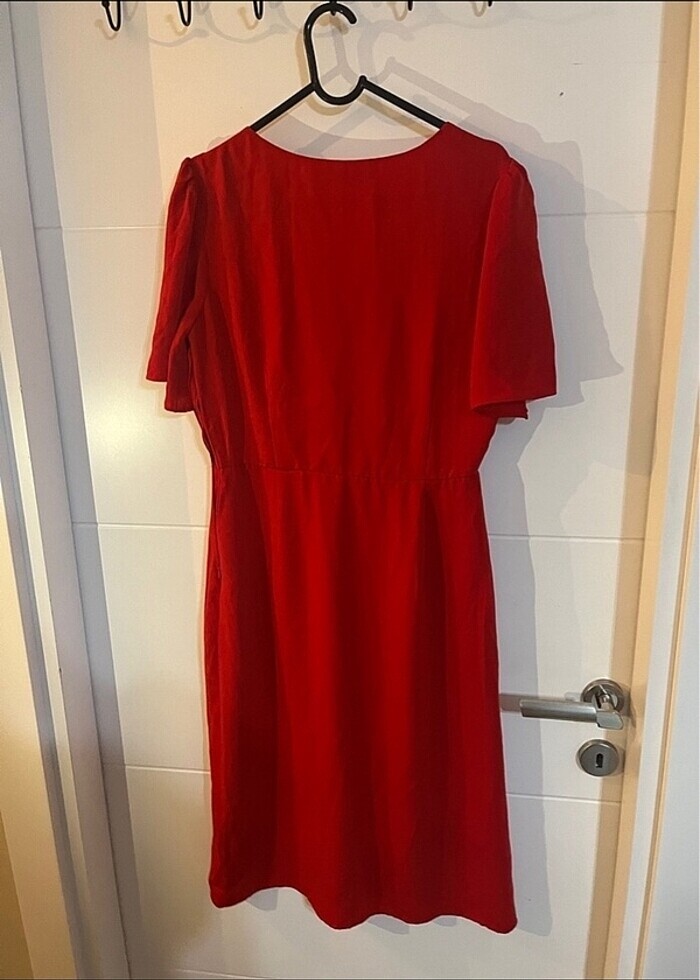 Mango kırmızı elbise - Görsel 3