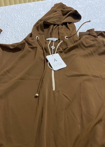 Kadın Kahverengi Uzun Salaş Tunik - Görsel 5