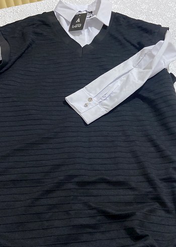 Düğmeli Yakalı Beyaz Kadın Gömlek - Görsel 2