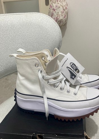 Kadın Beyaz converse orijinal - Görsel 5
