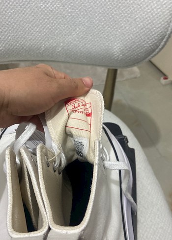 Kadın Beyaz converse orijinal - Görsel 4