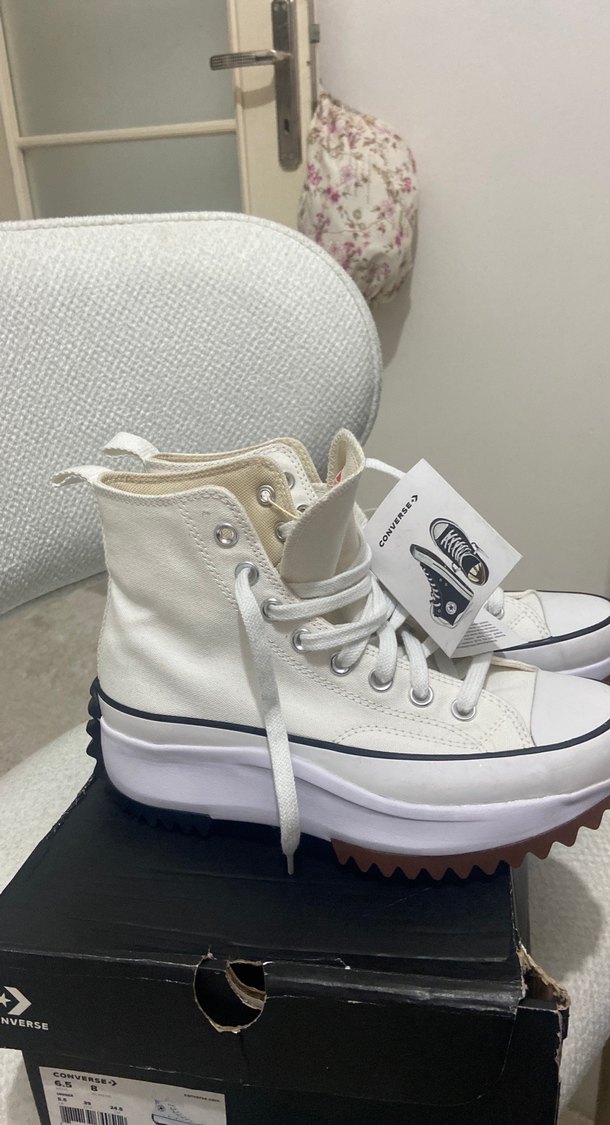 Kadın Beyaz converse orijinal - Görsel 5