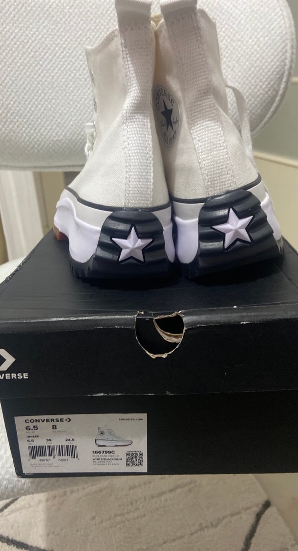 Kadın Beyaz converse orijinal - Görsel 2