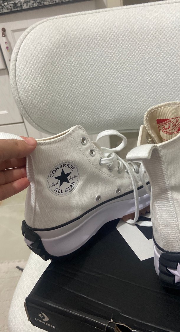 Kadın Beyaz converse orijinal - Görsel 3