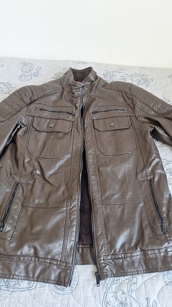 Erkek deri mont - Görsel 2