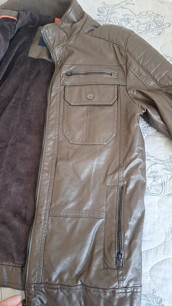 Erkek deri mont - Görsel 4