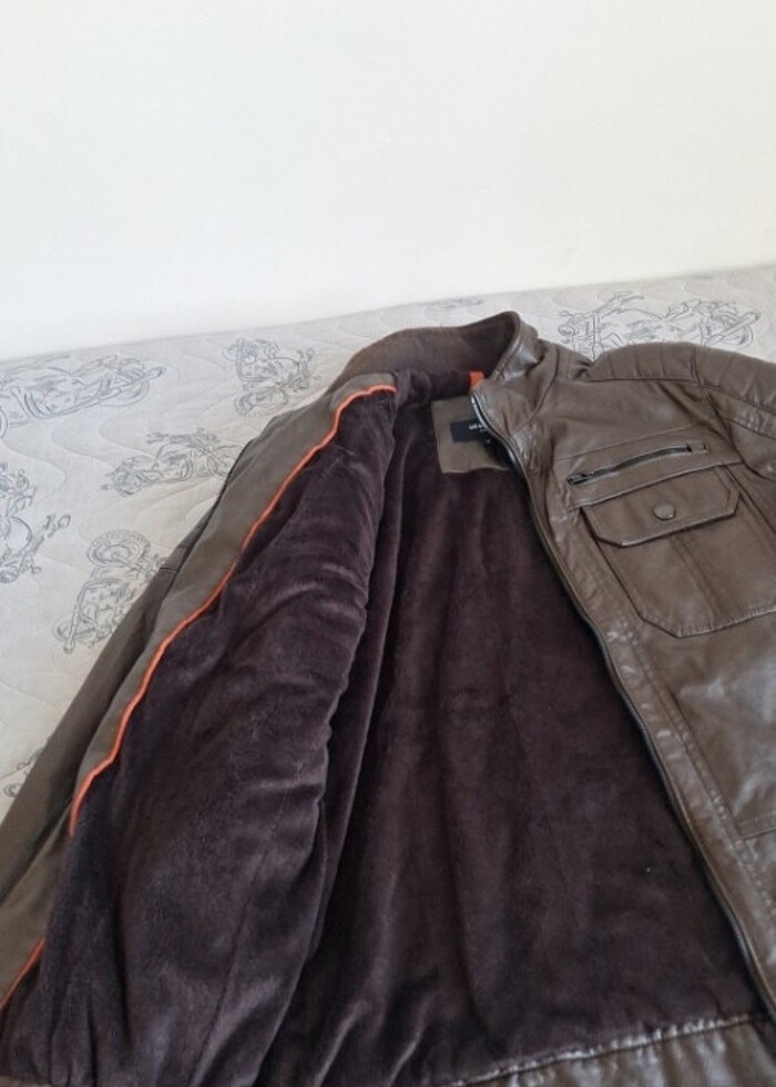 Erkek deri mont - Görsel 3