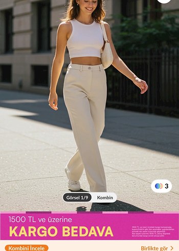 Trendyol milla wide leg Kumaş Pantolon