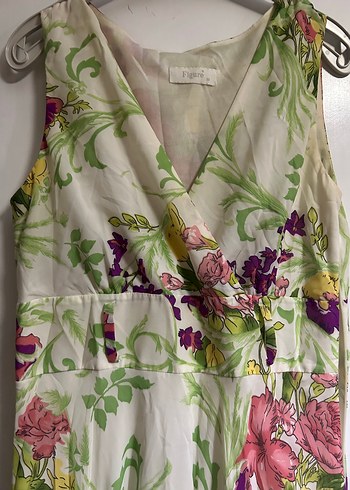 Zara Çiçek Desenli Bohem midiElbise