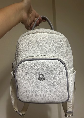 Beden United Colors Of Benetton Beyaz Sırt Çantası