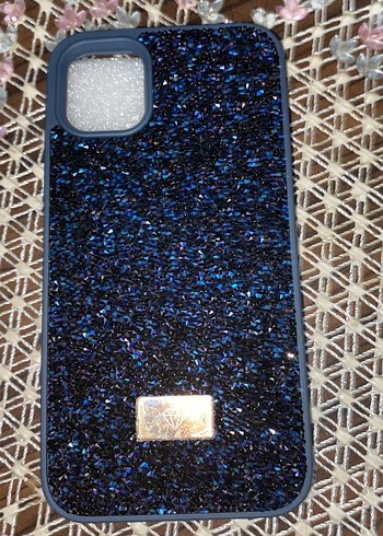 Mavi Parlak Payetli Telefon Kılıfı - Görsel 2