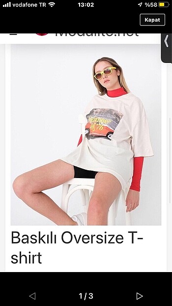 addax oversize tişört