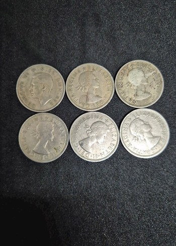 İngiltere 2 Şilin Kral George ve Kraliçe Elizabeth Dönemleri - Görsel 2