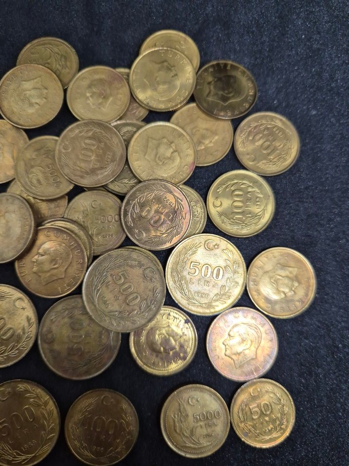 Sarı Pirinç Madeni Paralar Türkiye Cumhuriyeti - Görsel 4