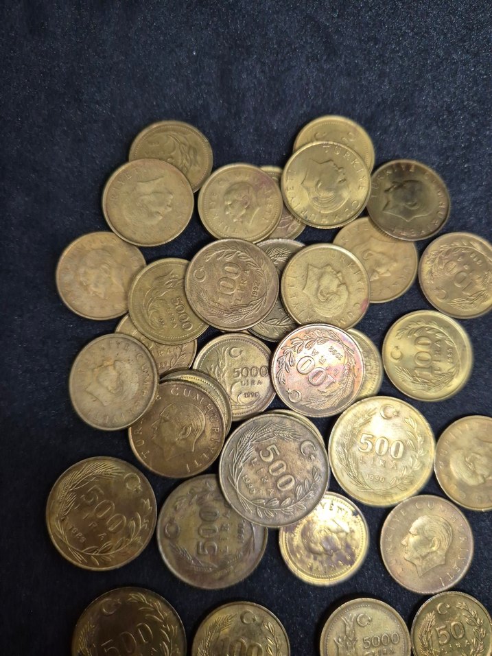 Sarı Pirinç Madeni Paralar Türkiye Cumhuriyeti - Görsel 3