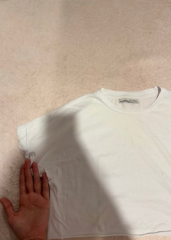 Pull and Bear Beyaz crop