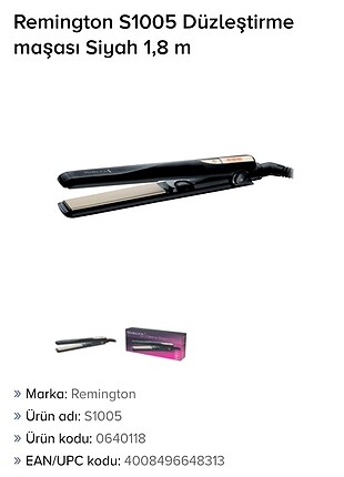 Remington Remington S1005 Saç Düzleştirici