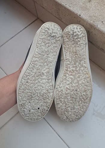 31 Beden Gri çocuk Dolgu Topuklu Babet