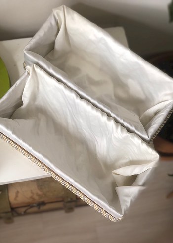 Zara Home Beyaz Hasır Saklama Sepeti