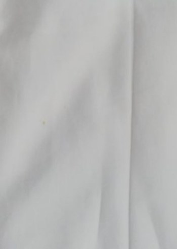 Düğmeli Kısa Kollu Keten Beyaz Kadın Gömlek - Görsel 7