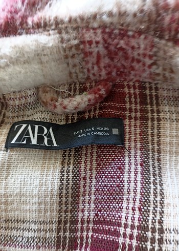 Bordo Gri Ekoseli Kısa Yün kaban - Görsel 5