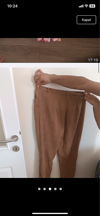 LC Waikiki Etiketli bayan kadife pantolon