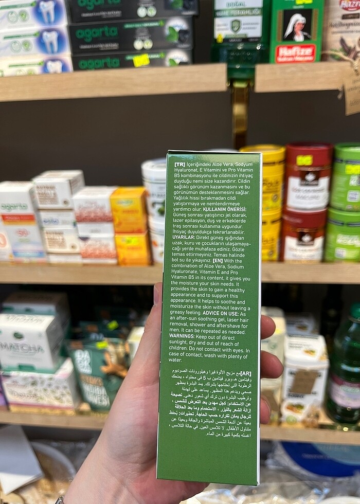 Naturaline Marka Aloe vera içerikli jel - Görsel 2