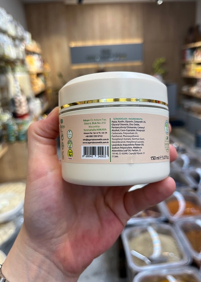 AGARTA Marka Yeşil Kil Yüz Maskesi - Görsel 2