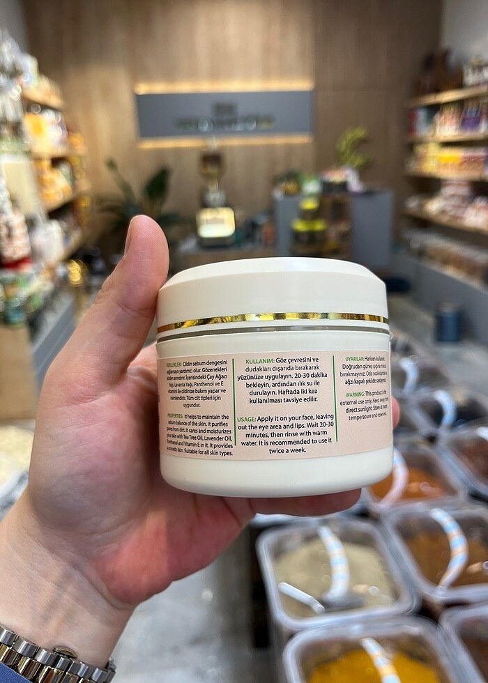 AGARTA Marka Yeşil Kil Yüz Maskesi - Görsel 3