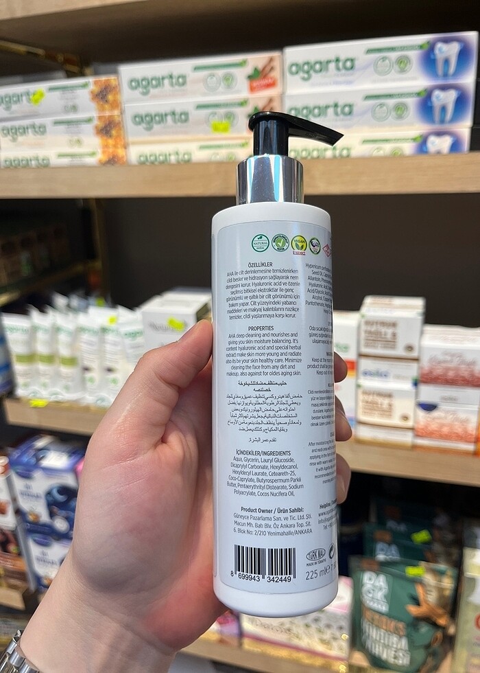 AGARTA MARKA Yaşlanma Karşıtı Temizleme Sütü - Görsel 2