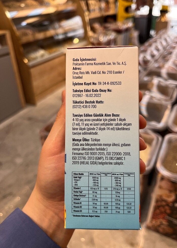 Zühre Ana Bebek Balık Yağı Şurubu - Görsel 4