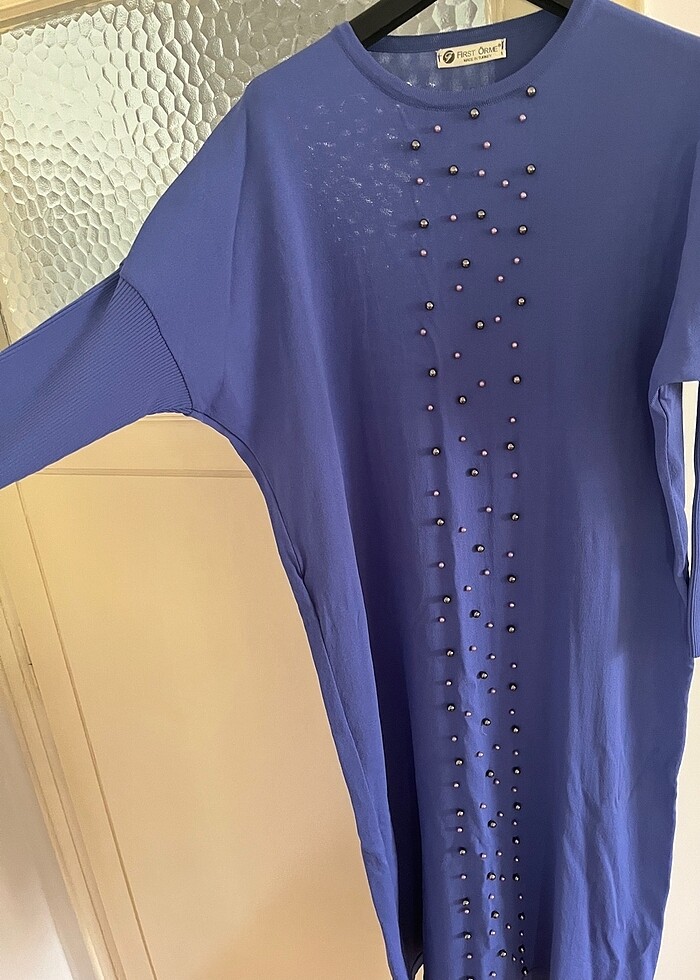 First örme triko tunik - Görsel 2