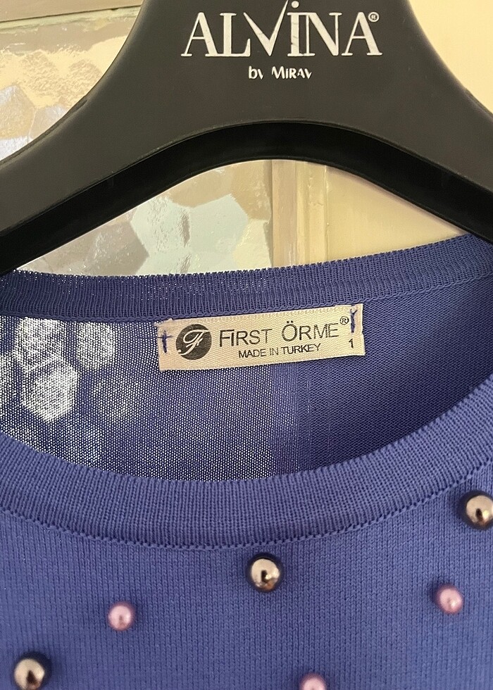 First örme triko tunik - Görsel 3