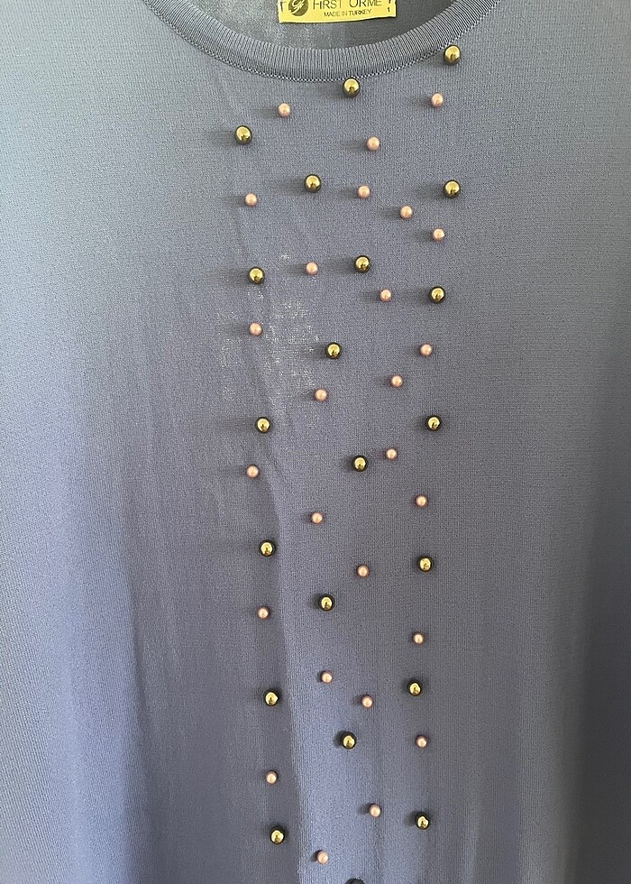 First örme triko tunik - Görsel 5