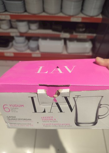 LAV Yudum 6'lı Çay Bardağı Seti