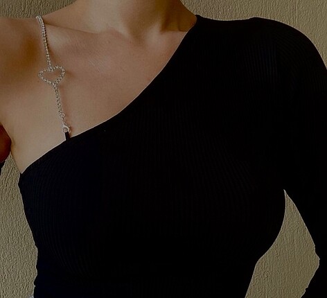 s Beden siyah Renk Taşlı crop