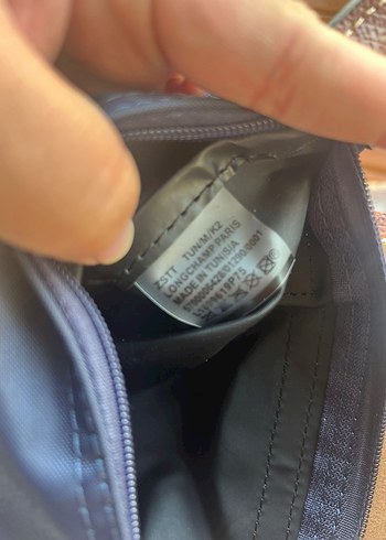 Beden camel Renk Faturalı xs lacivert pouch Longchamp