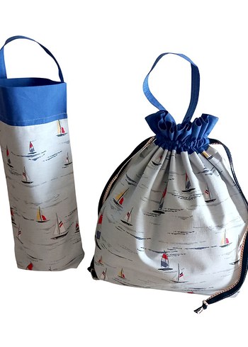 Mavi Gri Baskılı Kreş Kesesi - Görsel 6