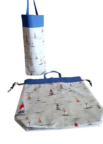 Mavi Gri Baskılı Kreş Kesesi - Görsel 3