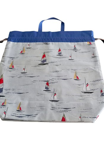 Mavi Gri Baskılı Kreş Kesesi - Görsel 4