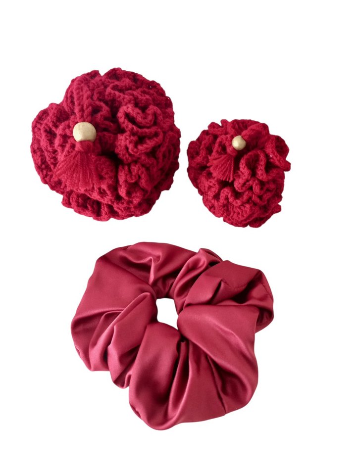 KIRMIZI HEDİYELİK TOP LİF, SAÇ TOKASI - Görsel 2