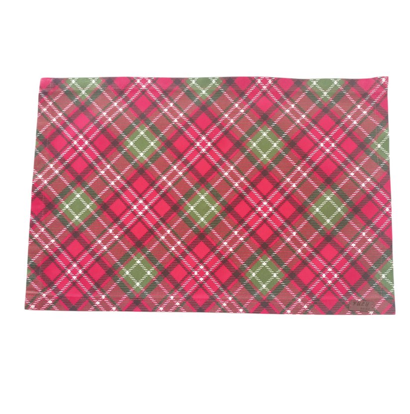 Renkli Kırmızı Ekose Yılbaşı Amerikan Servis - Görsel 2