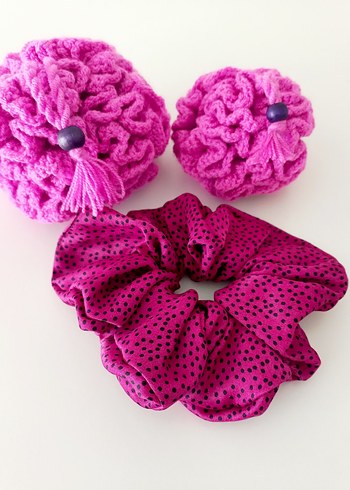 DUŞ SETİ, TOP LİF VE SATEN TOKA - Görsel 2