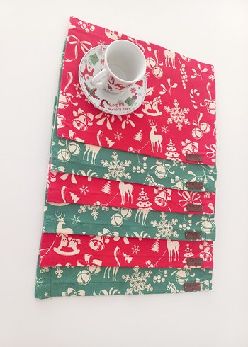 NOEL TEMALI KAHVE SUNUM ÖRTÜSÜ - Görsel 5