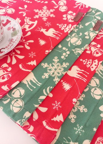 NOEL TEMALI KAHVE SUNUM ÖRTÜSÜ - Görsel 2