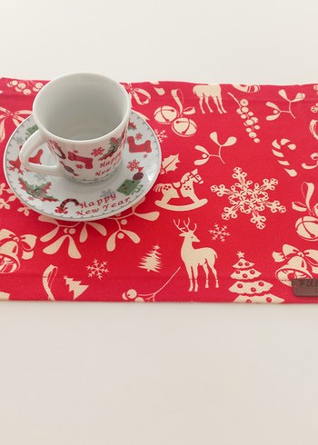 NOEL TEMALI KAHVE SUNUM ÖRTÜSÜ - Görsel 4