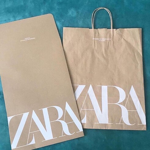 Zara Hediye Paketi ve alışveriş çantası