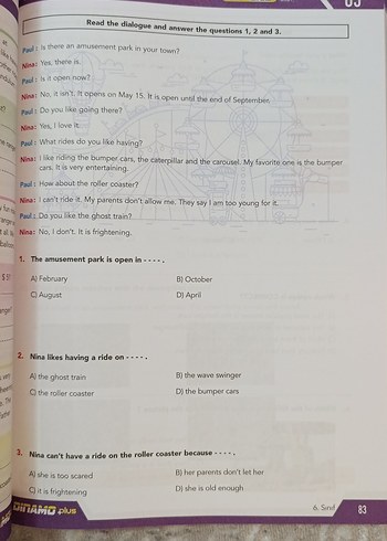 Tonguç 6. Sınıf Dinamo Plus İngilizce Soru Bankası - Görsel 6