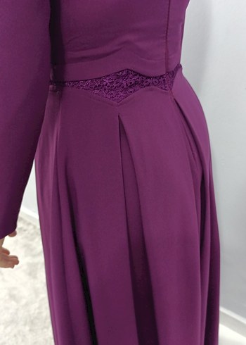 Uzun Kollu Murdum Kadın Elbise - Görsel 5